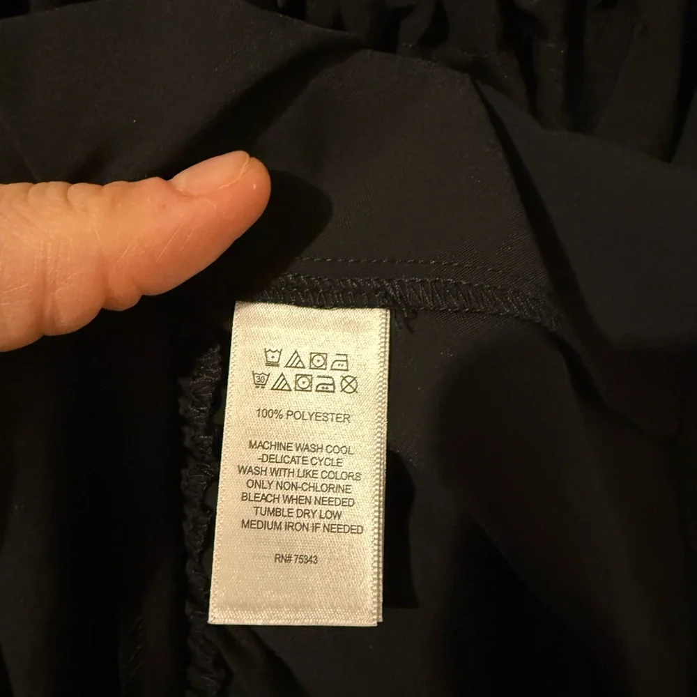 Tiered Halter Elegant Black Maxi Dress- Black Tie, Formal, Timeless, Ruffle - Picture 4 of 4